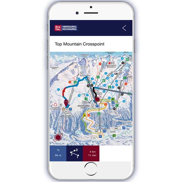 Mountain Navigator App Navigation - Obergurgl-Hochgurgl, Ötztal, Tirol