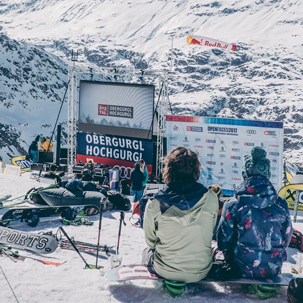 Public Area an der Hohe Mut Alm - Open Faces Freeride Contest Obergurgl-Hochgurgl